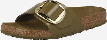 BIRKENSTOCK Чехли в зелено: отпред