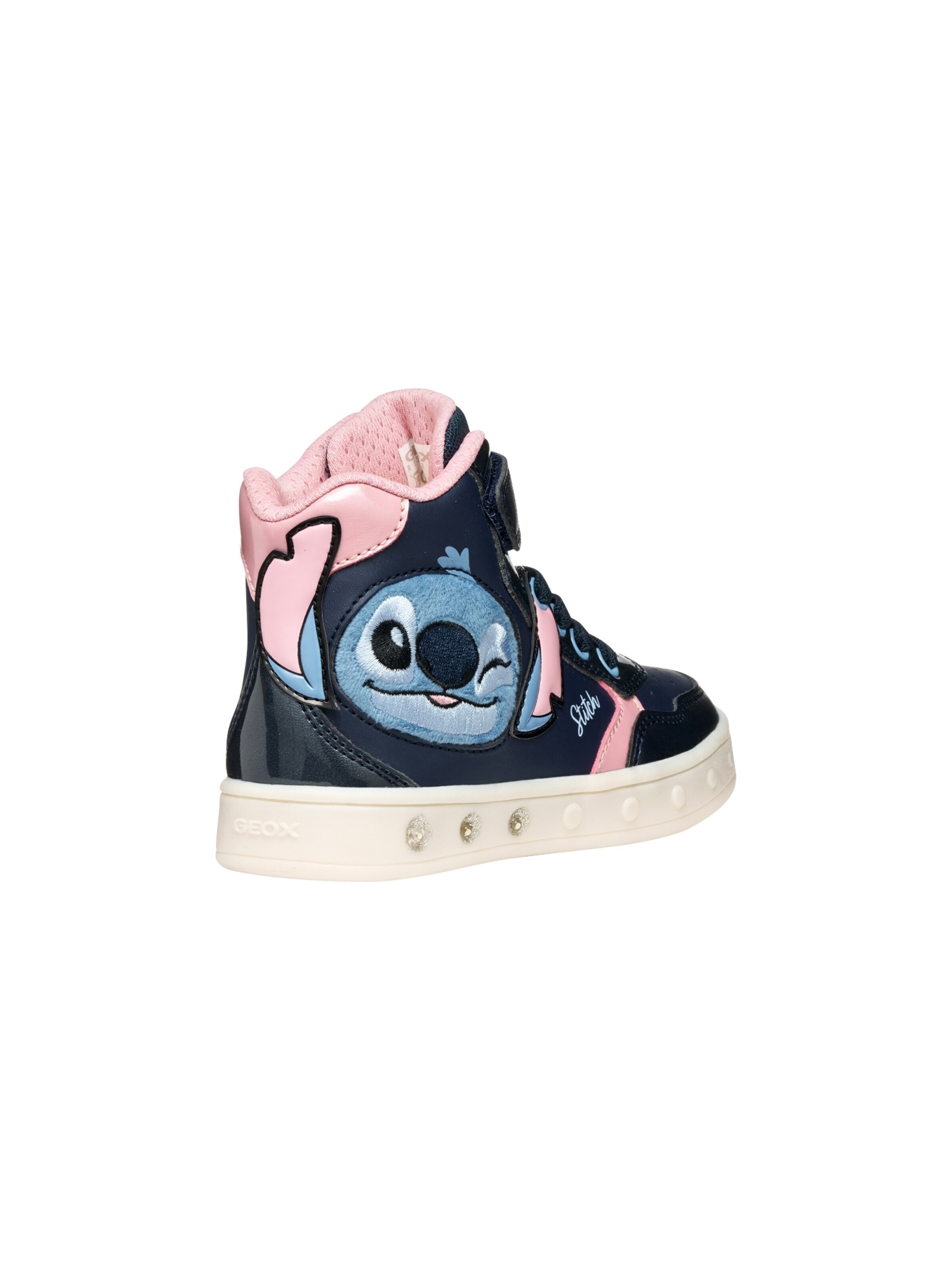 Baskets 'Hohe Sneaker mit Klettverschluss für Kinder „Skylin Girl“ von Synt.Lea+Pea' GEOX en bleu