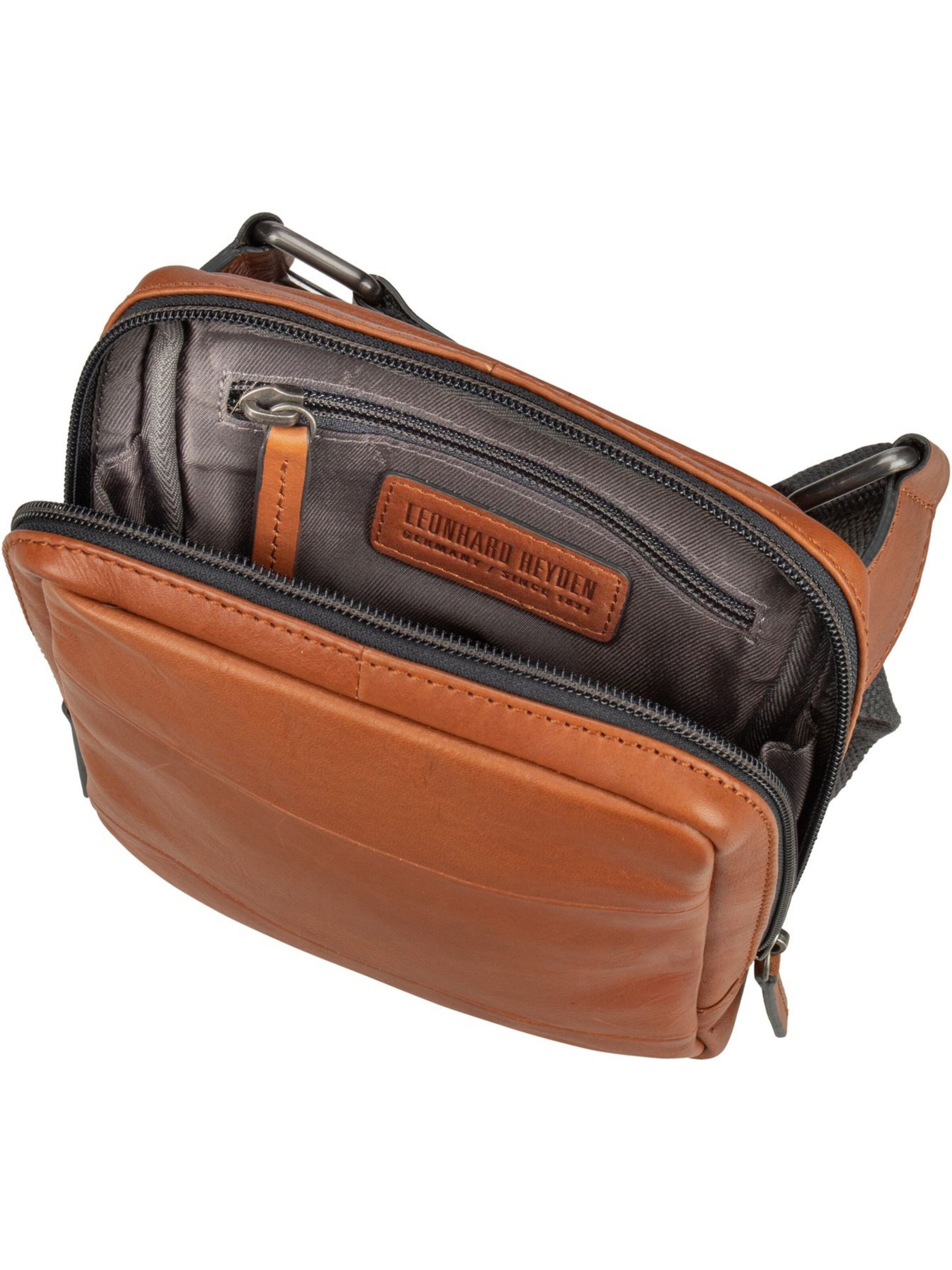 LEONHARD HEYDEN Crossbody bag 'Hamburg' in Brown