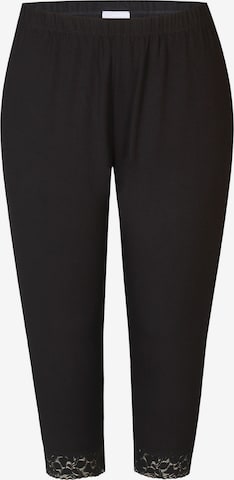 Coupe slim Leggings 'Laura 1149' Zhenzi en noir : devant