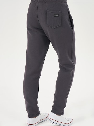 LOUIS LECLER Slim fit Trousers 'Lucien' in Grey