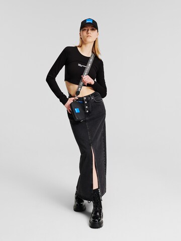 juoda KARL LAGERFELD JEANS Marškinėliai