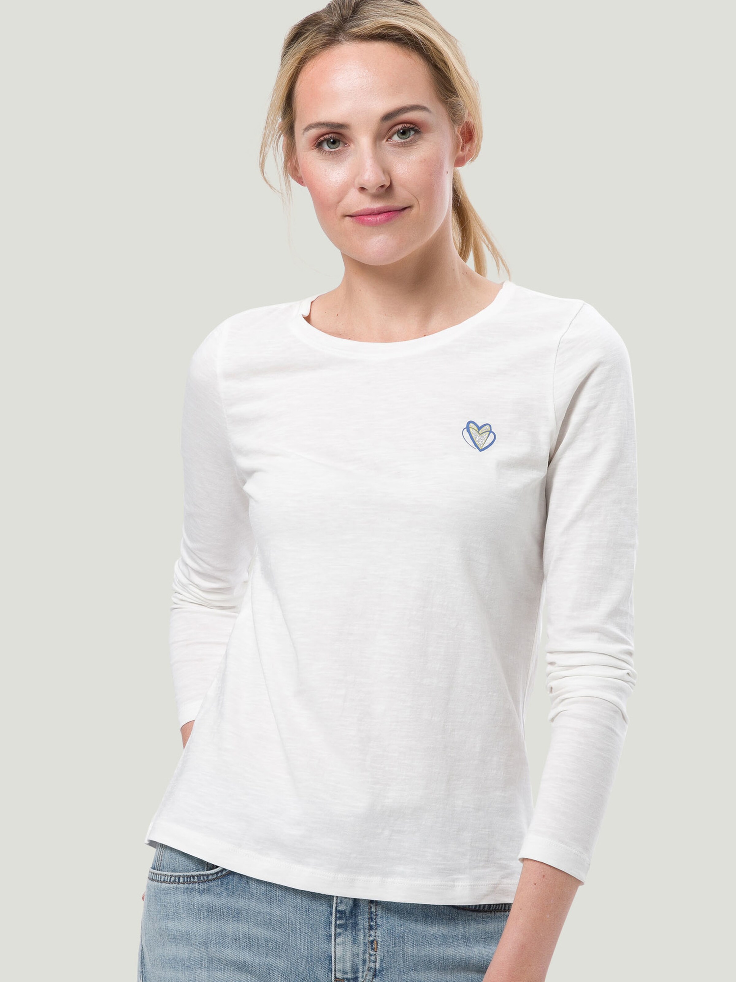 Frauen Shirts & Tops zero Shirt mit Rundhalsausschnitt in Offwhite - JB98211 Frauen Shirts & Tops zero Shirt mit Rundhalsausschnitt in Offwhite - JB98211
