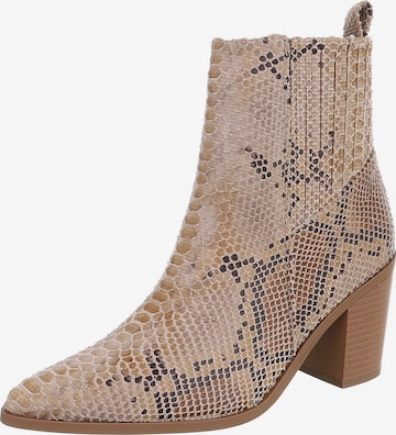 Ital-Design Stiefelette in Beige: Vorderseite