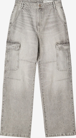 Baggy Jeans cargo di Bershka in grigio: frontale