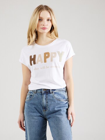 Key Largo - Camiseta 'AMAZING' en blanco: frente