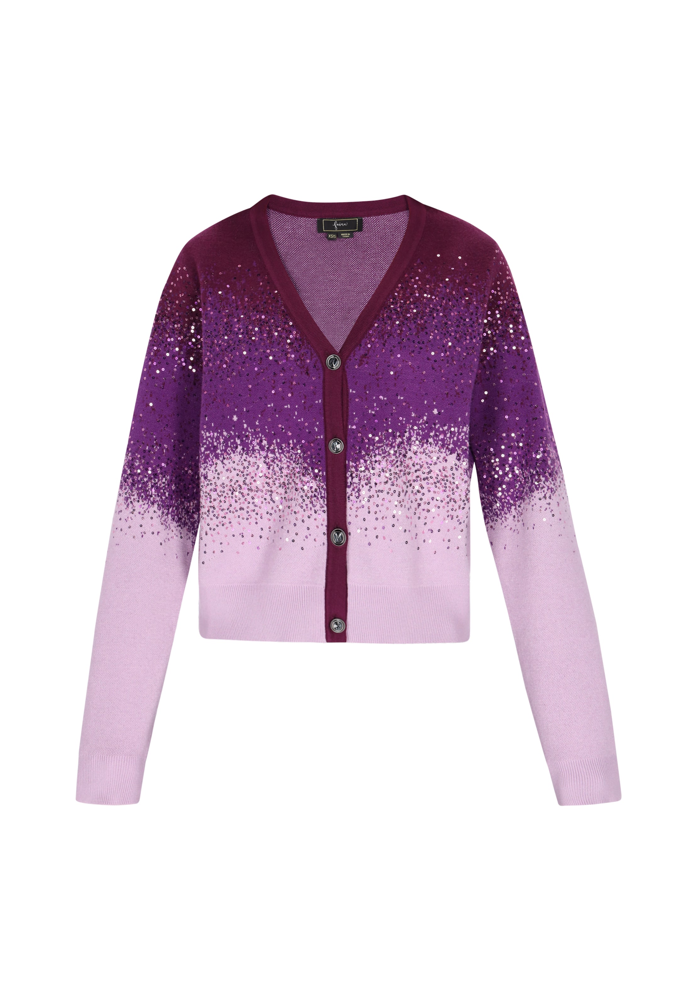 faina - Casaco de malha em roxo: frente