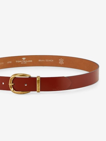 TOM TAILOR Belt 'Brook' in Brown