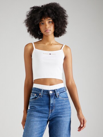 Tommy Jeans Top in White: front