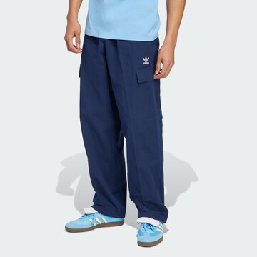 ADIDAS ORIGINALS Loosefit Hose 'Trefoil Essentials' in Blau: Vorderseite