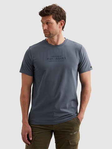 PME Legend T-shirt 'T-shirt in a cotton blend with artwork' i blå: framsida