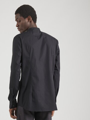 HUGO Slim fit Koszula 'Kaleb' w kolorze czarny