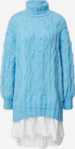 Robes en maille 'GIGI' River Island en bleu : devant