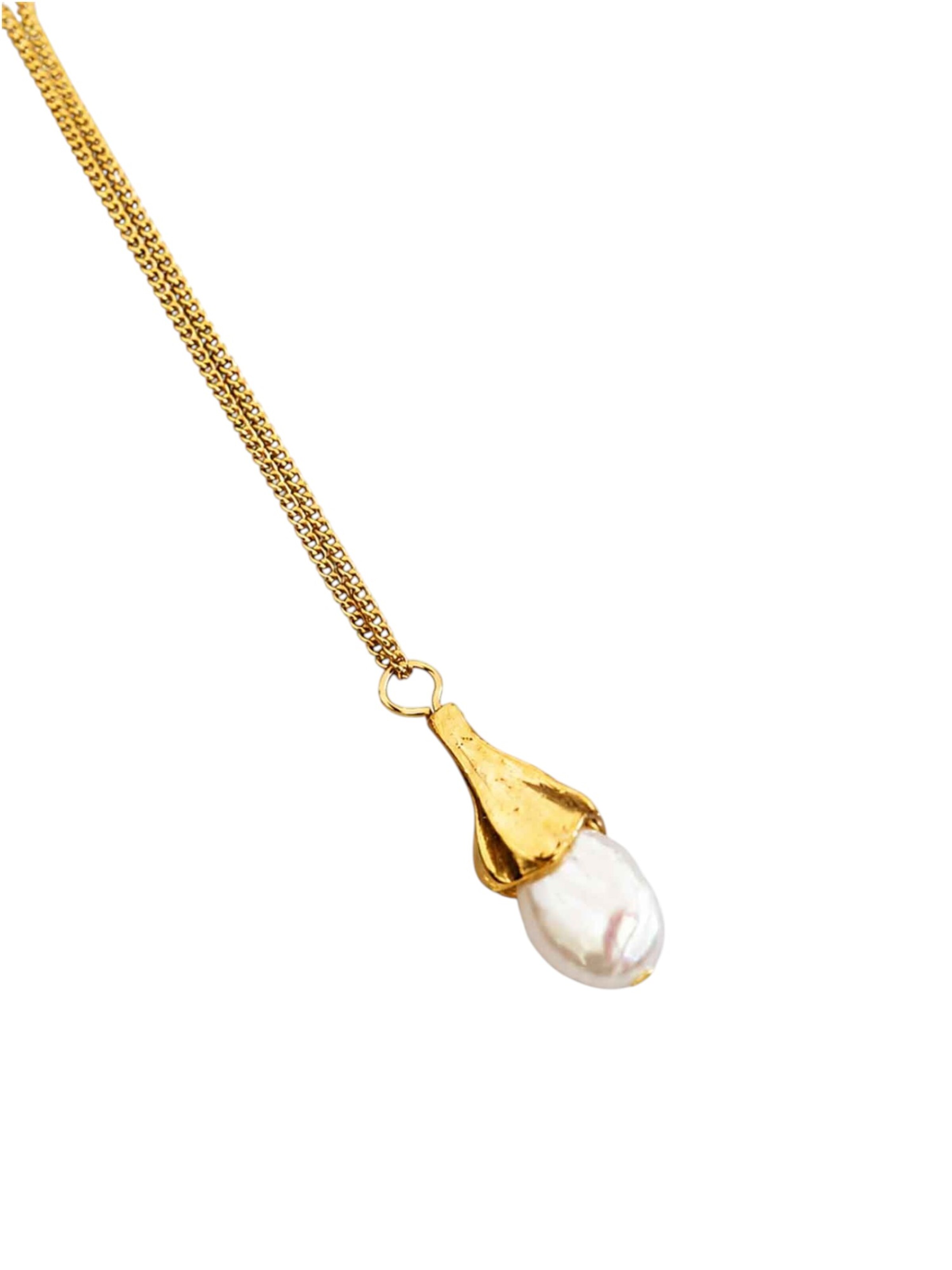 RteRme - Cadena 'Drop Pearl' en oro