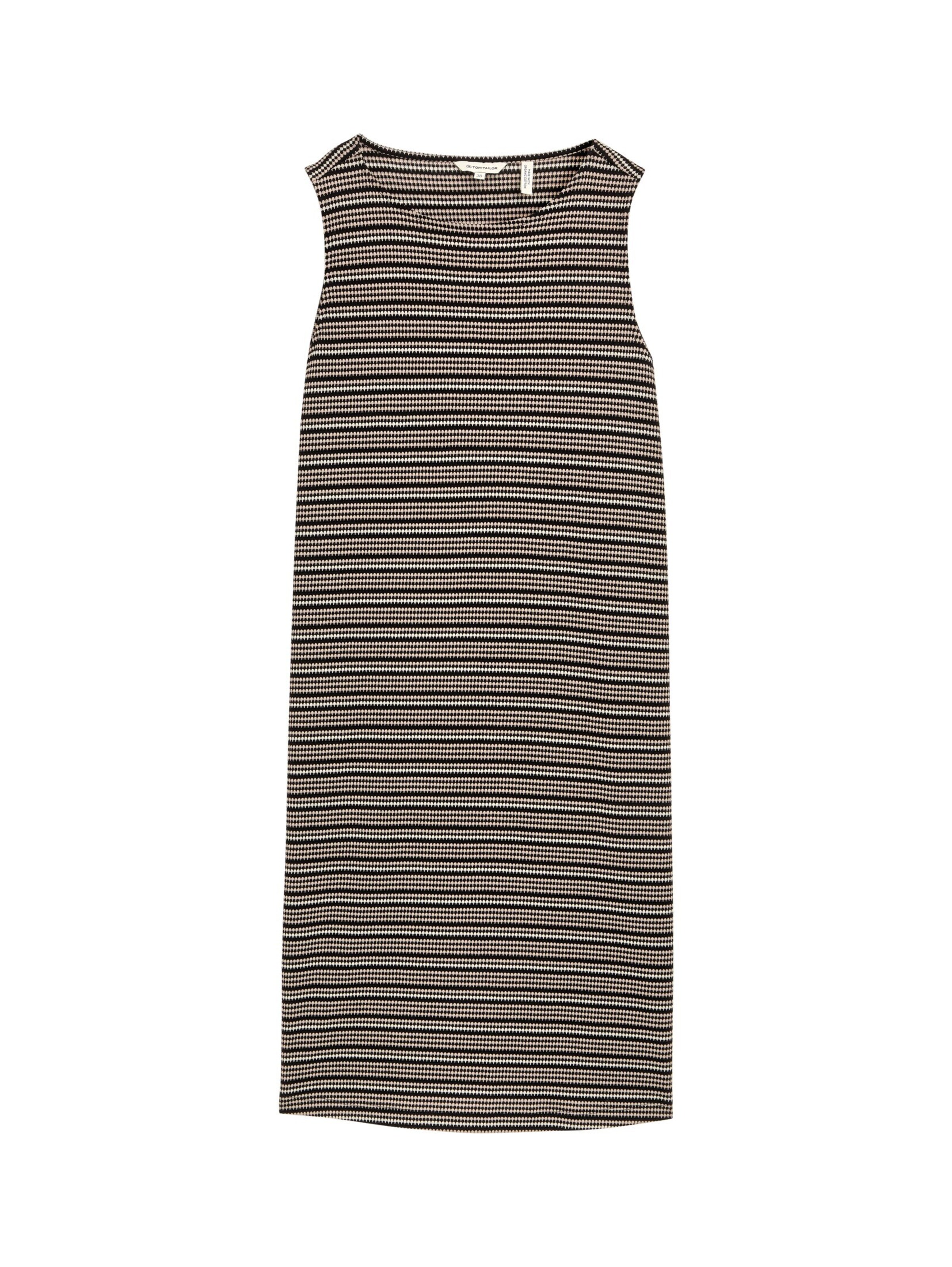 TOM TAILOR Jurk in Zwart: voorkant