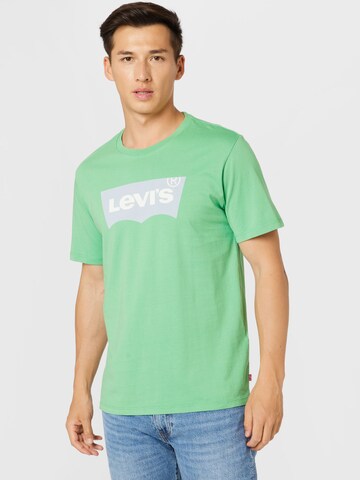 LEVI'S ® Regular Shirt 'Graphic Crewneck Tee' in Green: front