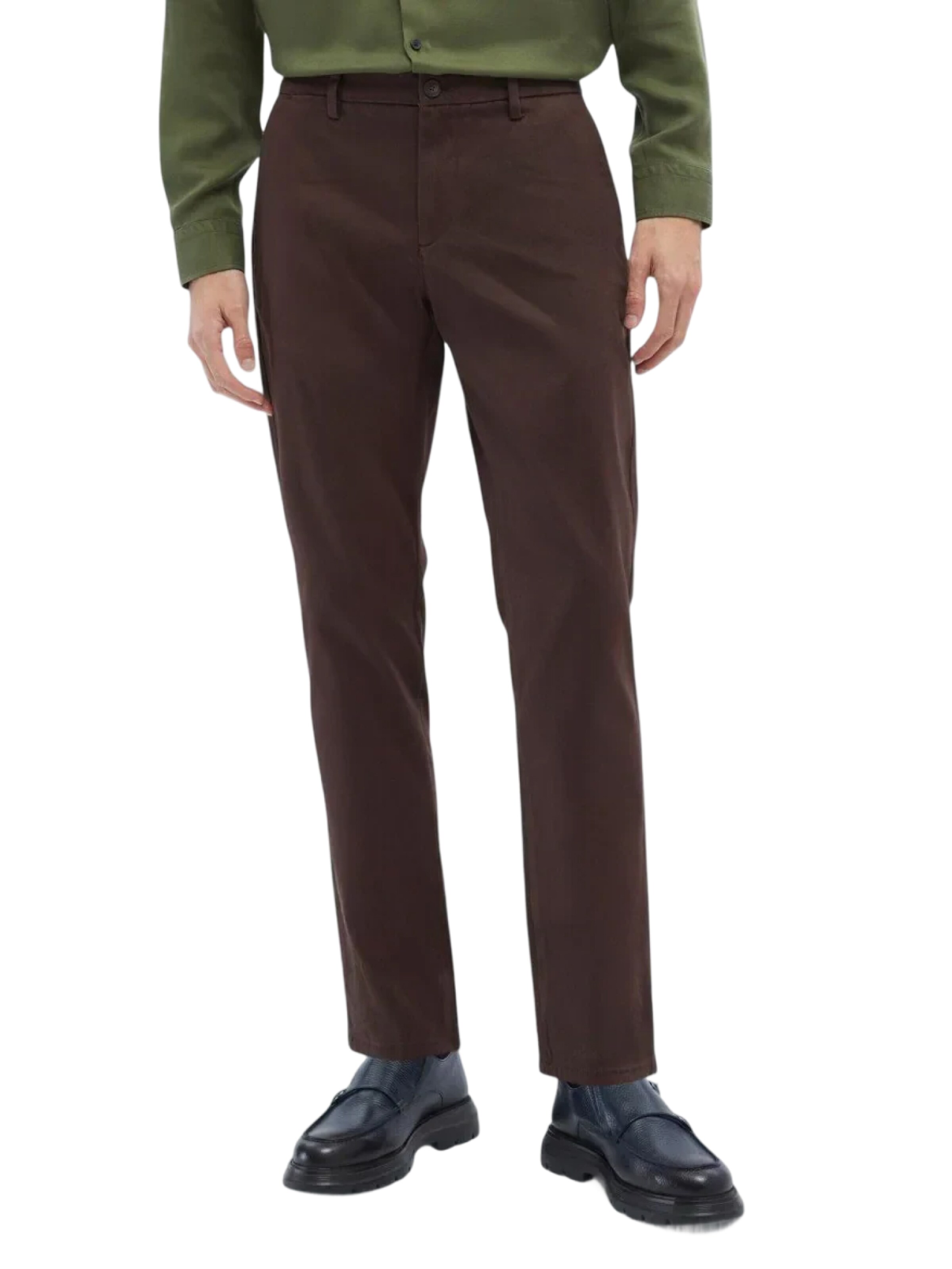 KİP Slim fit Chino trousers in Brown: front