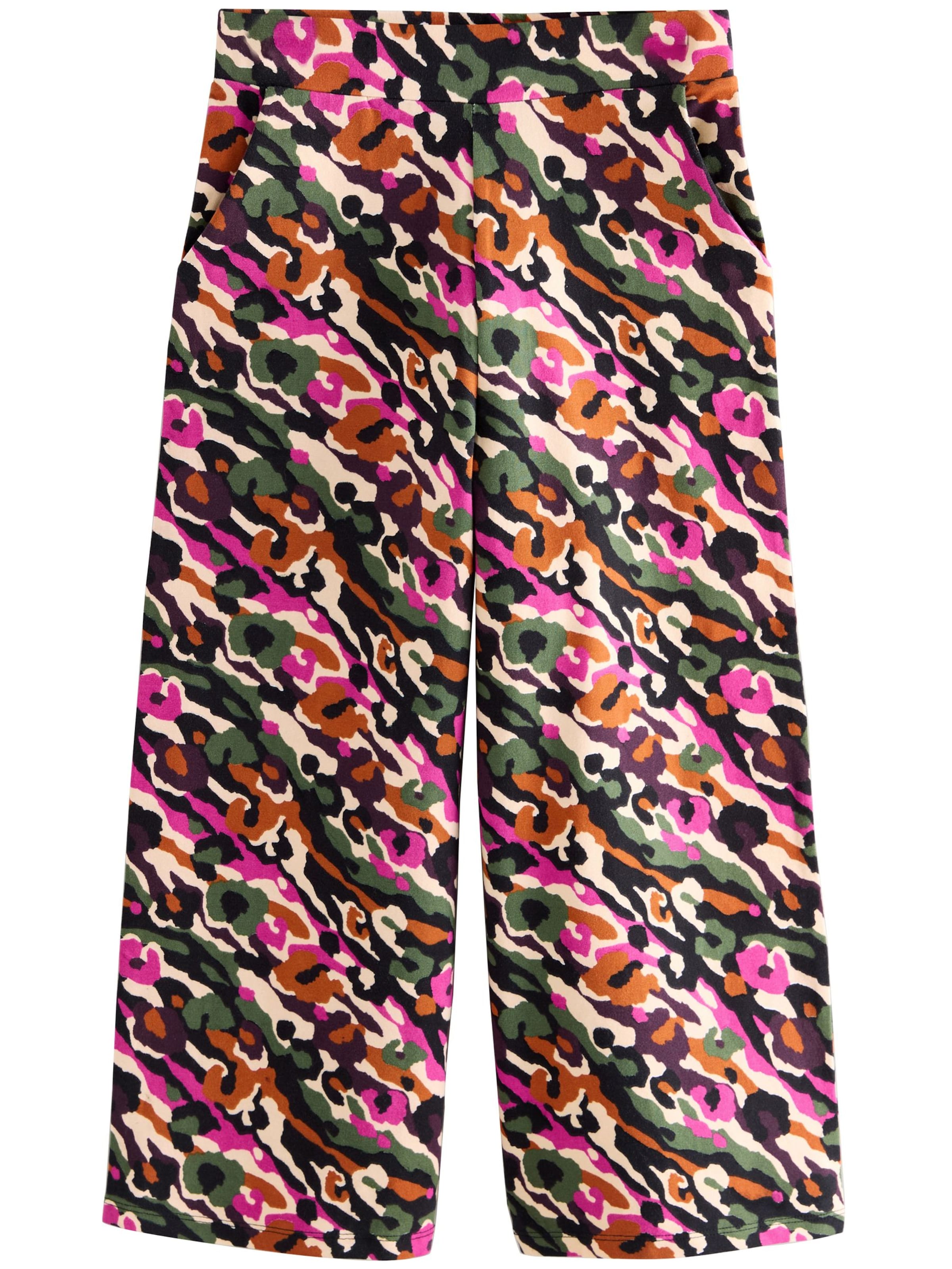 Next Широки крачоли Панталон в пъстро: отпред