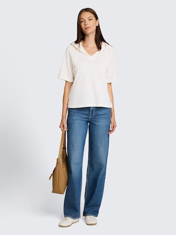 TOM TAILOR Sweatshirt in White