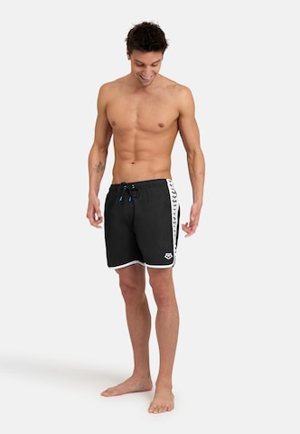 ARENA Beach Short 'ICONS TEAM STRIPE' in Schwarz