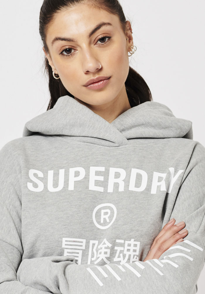 Superdry Sweatshirt in Graumeliert 