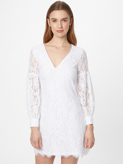 Rochie Little Mistress pe alb, Vizualizare model
