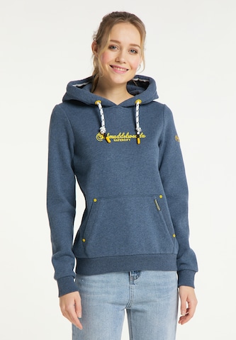 Schmuddelwedda Sweatshirt 'Hamburg Hafencity' in Blue: front