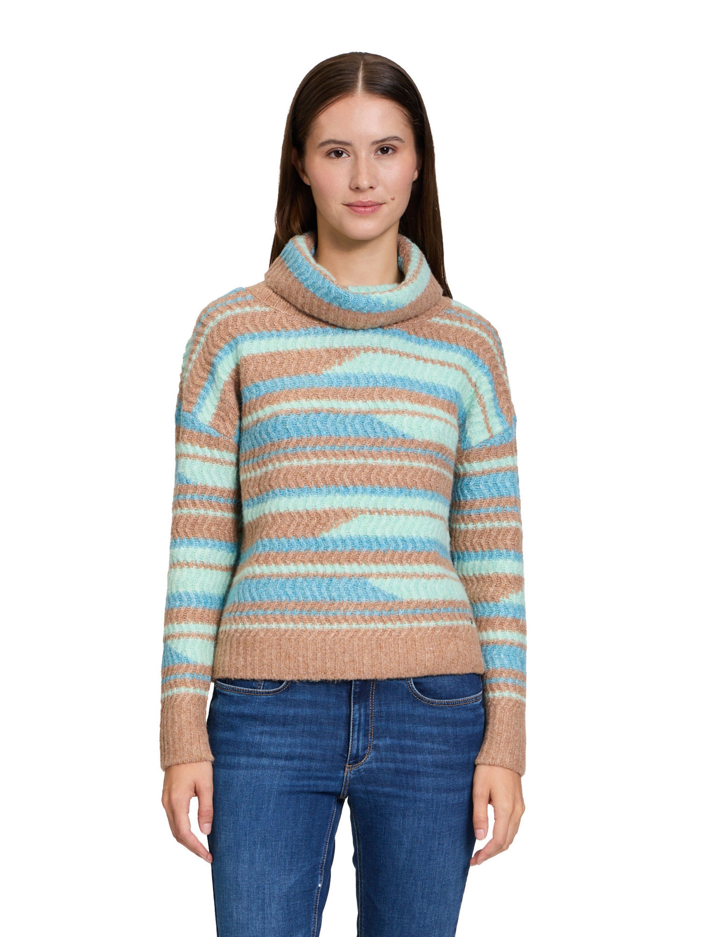 Pull-over Betty & Co en marron : devant