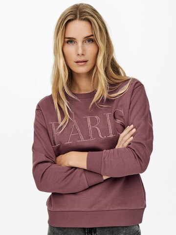 JDY Sweatshirt 'Paris' in Pink