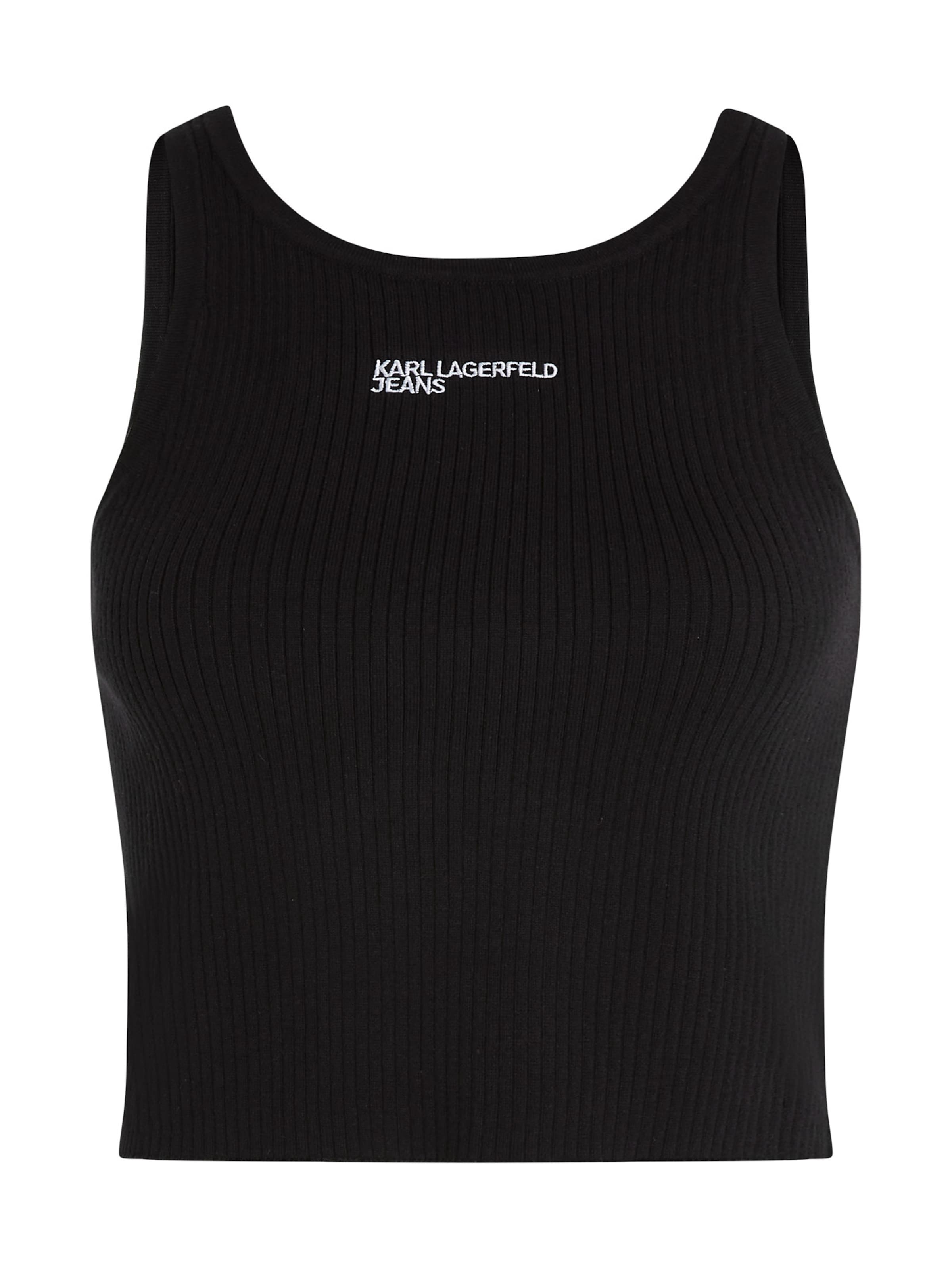 KARL LAGERFELD JEANS Top - Čierna: predná strana