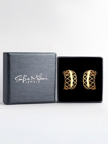 Sofia Milani Ohrringe 'Grid'‌‌ in Gold