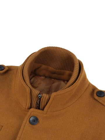 ALLTHEMEN Winter Coat 'Winterruhe' in Brown