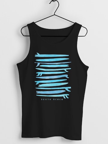 Neverless Shirt 'Surf Boards South' in Black