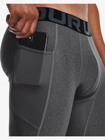 UNDER ARMOUR Skinny Sporthose in Grau