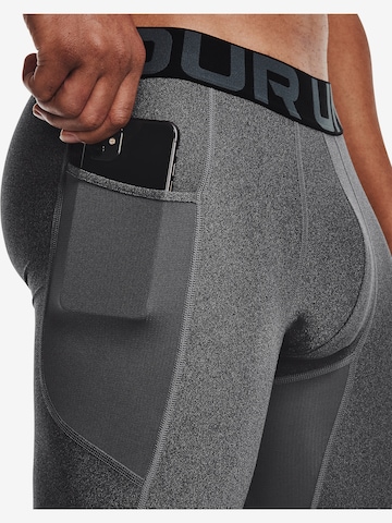 UNDER ARMOUR Skinny Sporthose in Grau