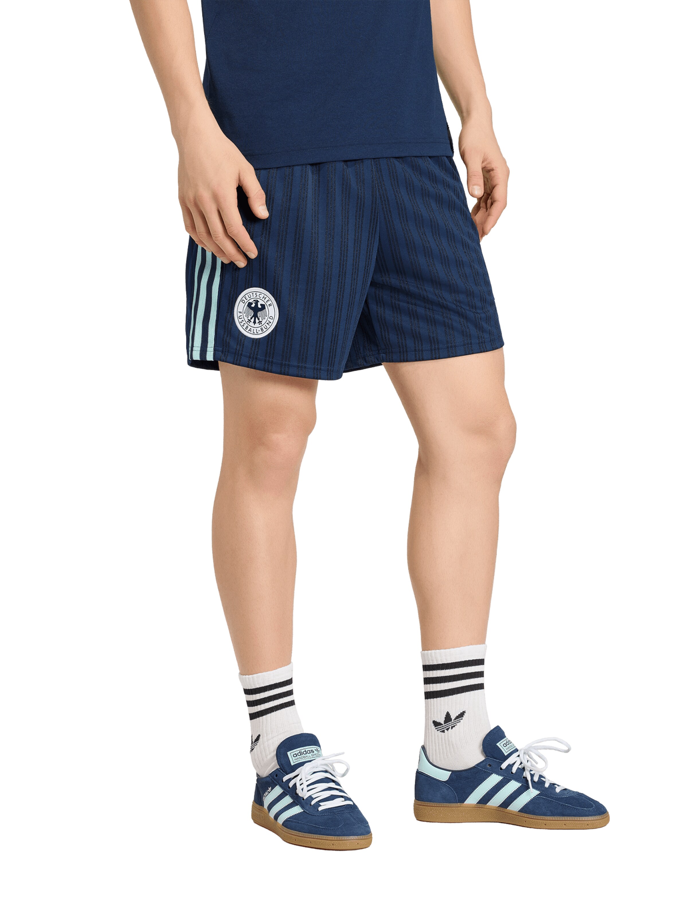 ADIDAS ORIGINALS Regular Workout Pants in Blue: front