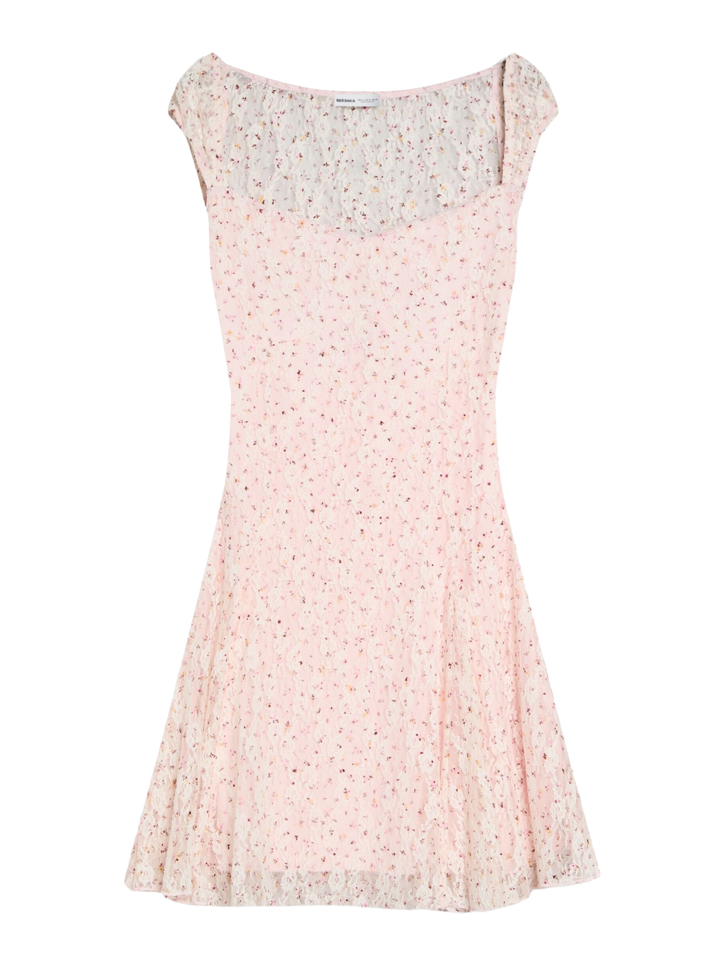 Bershka Cocktail Dress in Orange / Pastel pink / Burgundy, Item view