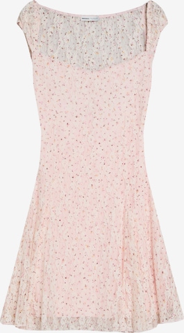 Abito da cocktail di Bershka in rosa: frontale