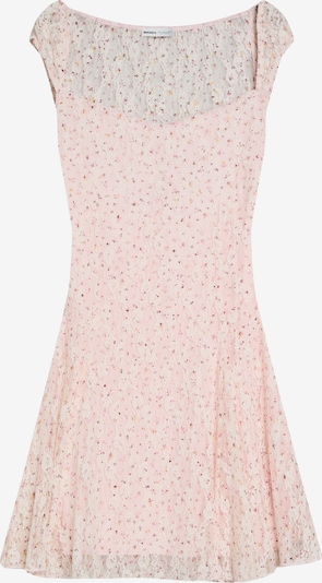 Bershka Cocktailmekko värissä oranssi / pastellinpinkki / burgundin punainen, Tuotenäkymä