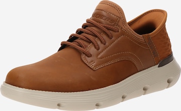 SKECHERSNiske tenisice 'GARZA - GERVIN' - smeđa boja: prednji dio