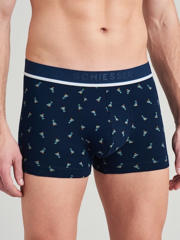 Boxers SCHIESSER en bleu : devant