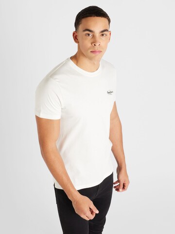 T-Shirt 'CHASE' Pepe Jeans en blanc : devant