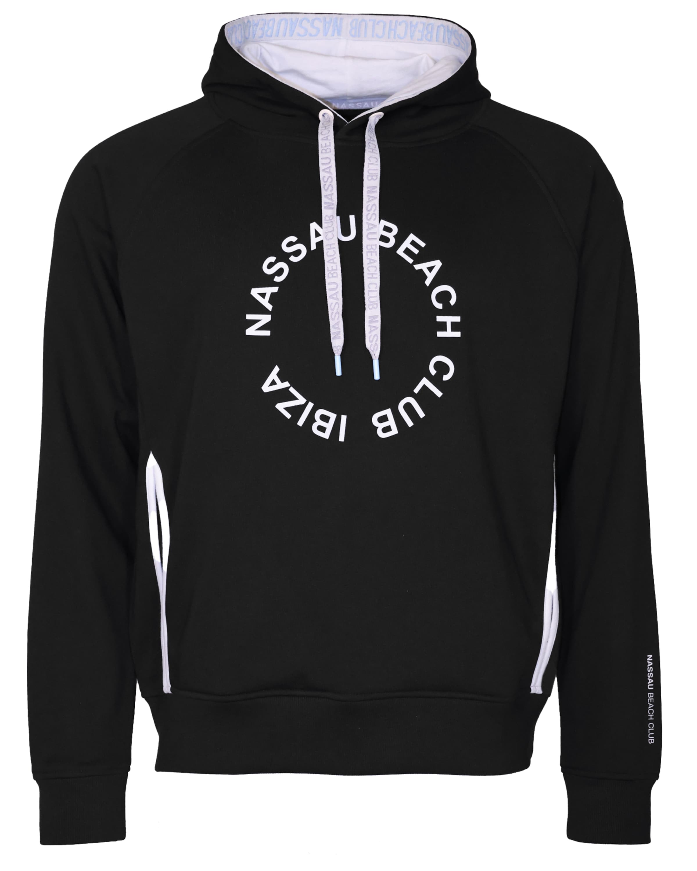 NASSAU Beach Club Sweatshirt ' NB22009 ' in Schwarz: Vorderseite