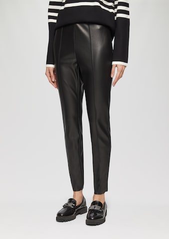 s.Oliver BLACK LABEL Skinny Pants in Black: front