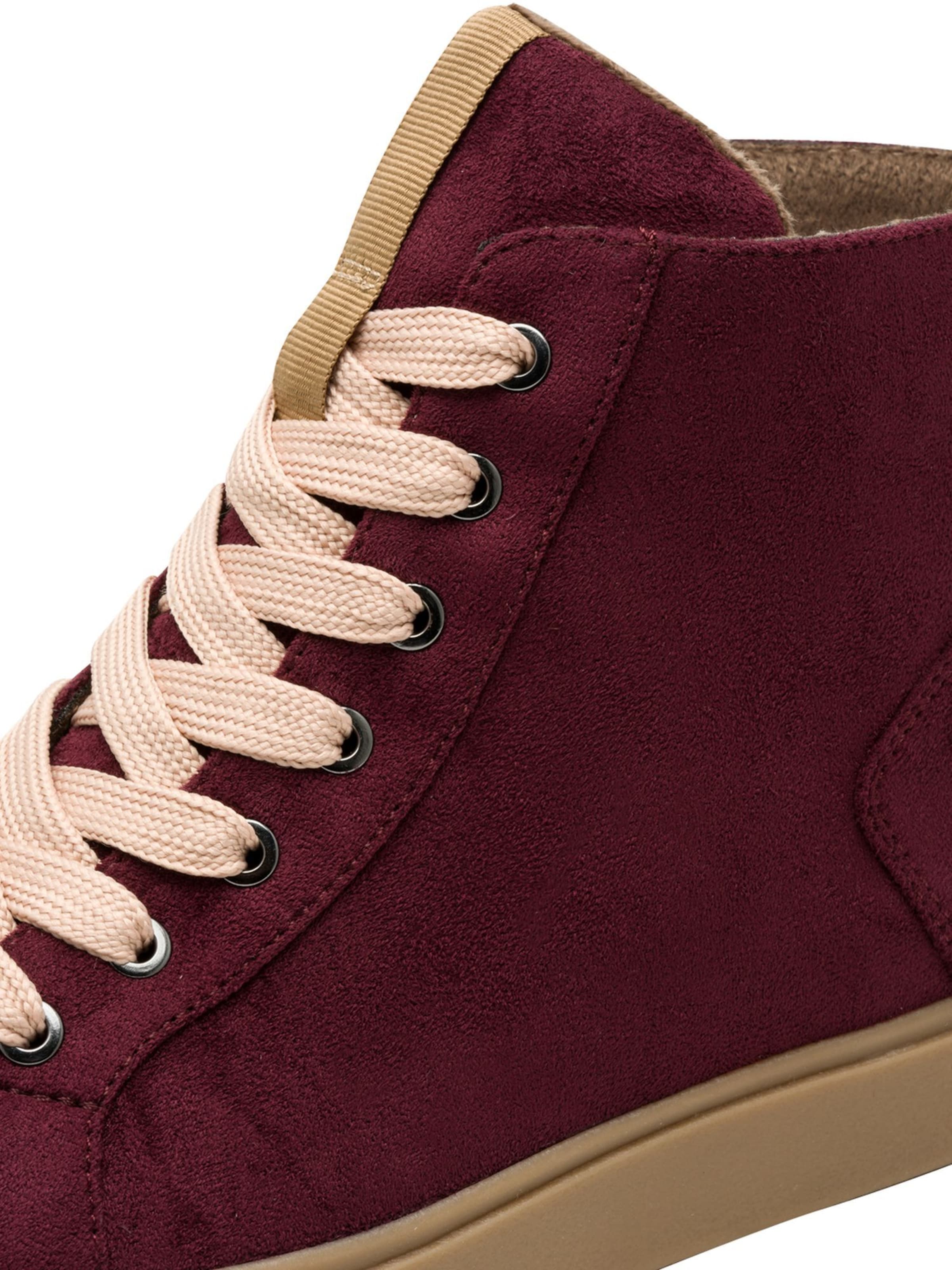 JANA Sneakers hoog in Rood