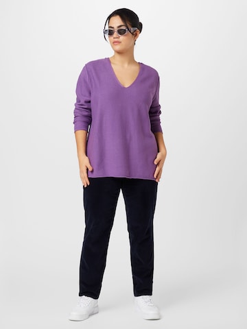 SAMOON Sweater in Purple
