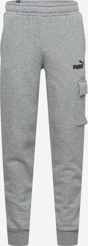 PUMA Tapered Broek in Grijs: voorkant