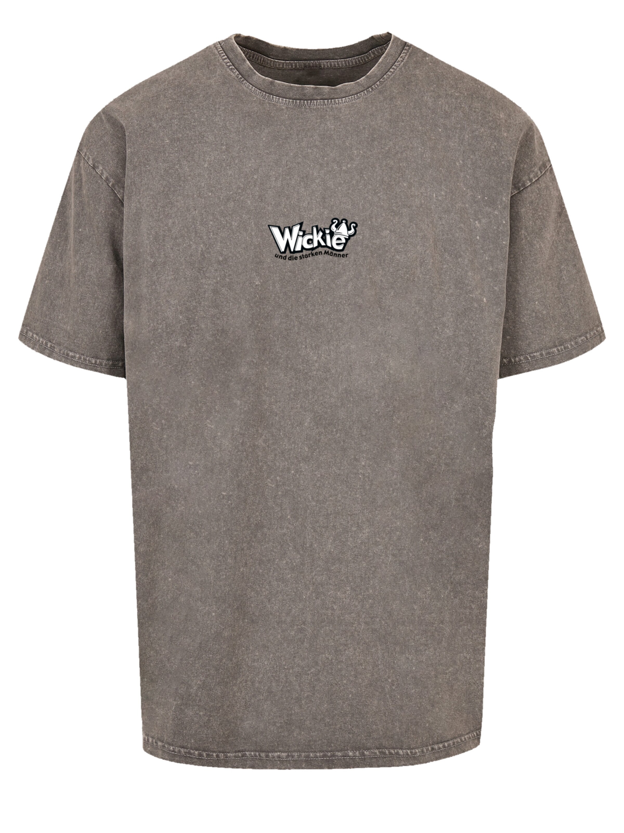 F4NT4STIC Shirt 'Wickie und die starken Männer Turn Your Head' in Grey: front