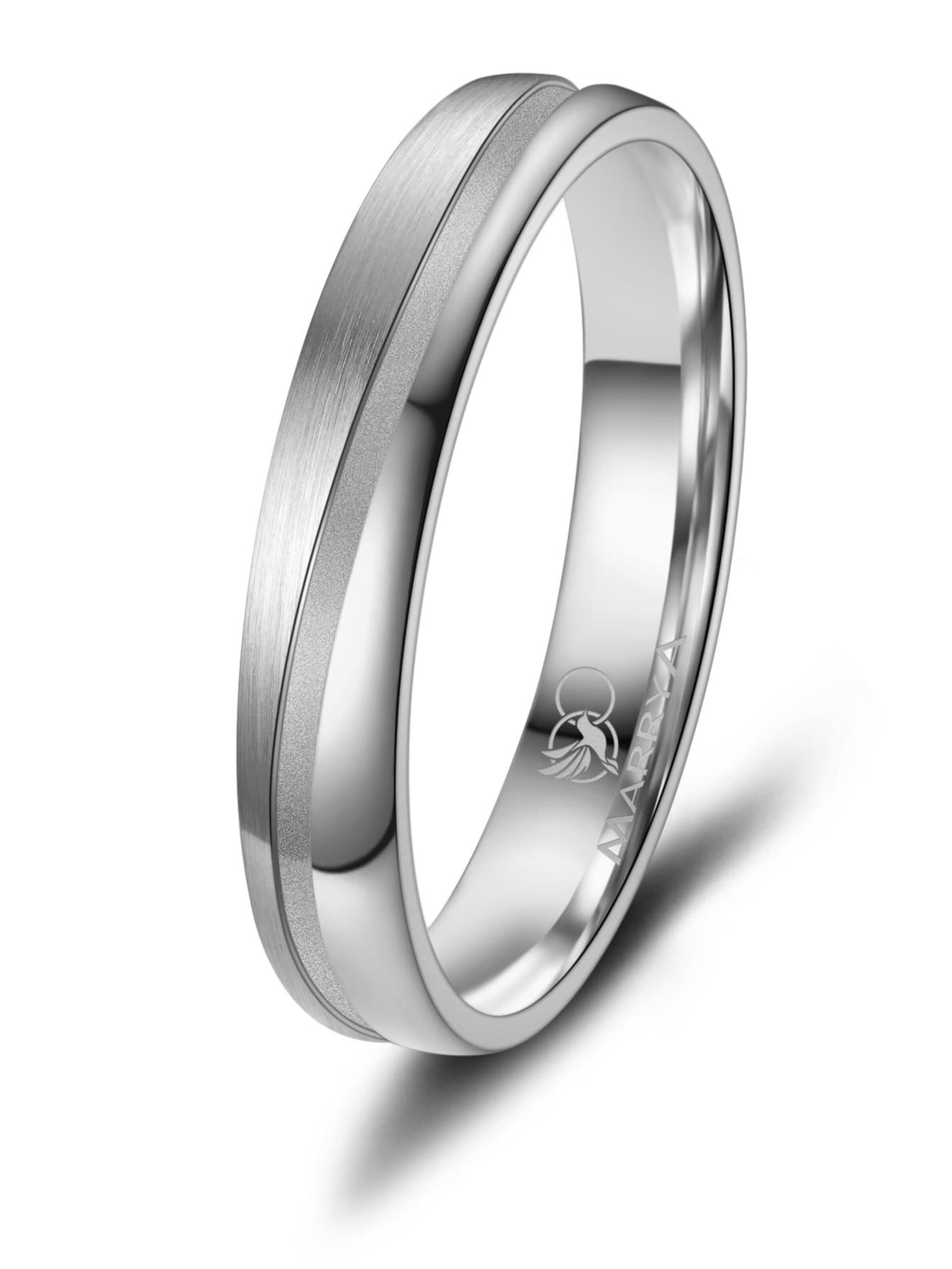 Anello 'MARRYA TI-43 Ehering aus Titan' di MARRYA in argento: frontale