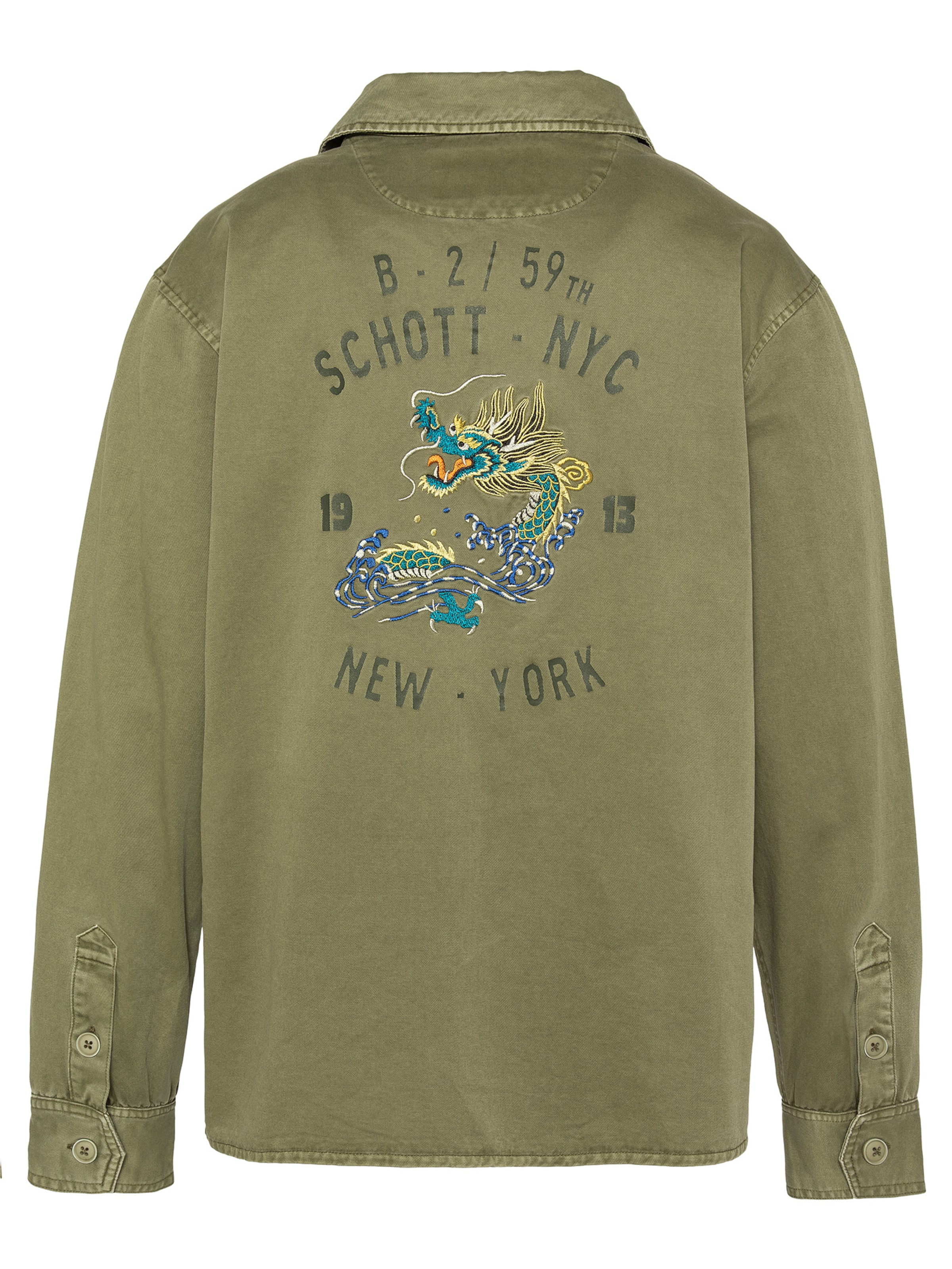 T-Shirt Schott NYC en vert